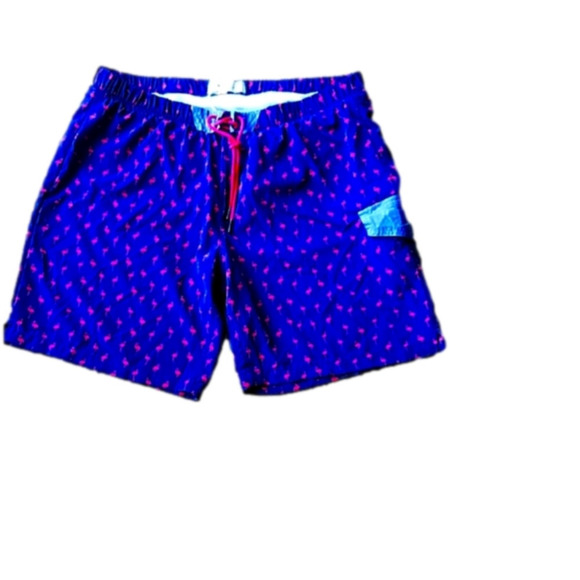 Sovereign Code Los Angeles swim pink flamingo cargo pocket trunks Drawstrings XL - Picture 2 of 13
